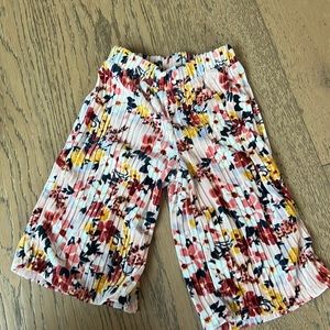 Jamie and jack wide leg floral velvet pants